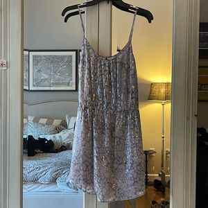 Rebecca Taylor sequined mini with thin straps. Size 8.